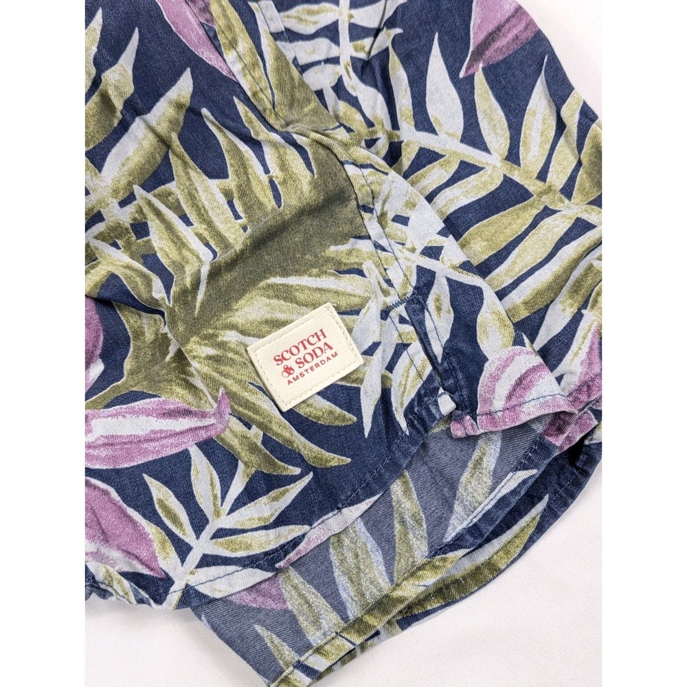Scotch Soda Shirt Short Match Set Mens LG Top 34 Shorts Floral Vacation Beach - Picture 12 of 12